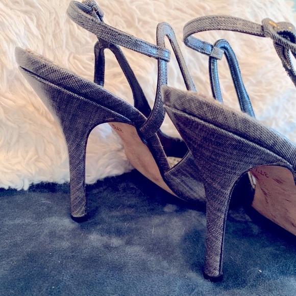 Manolo Blahnik 4.5” Closed Toe Sling Back Heels - Picture 4 of 8